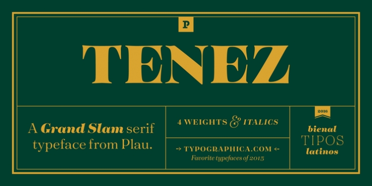 Tenez font preview