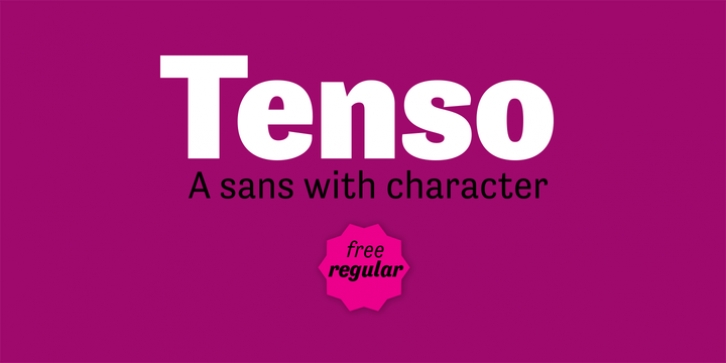 Tenso font preview