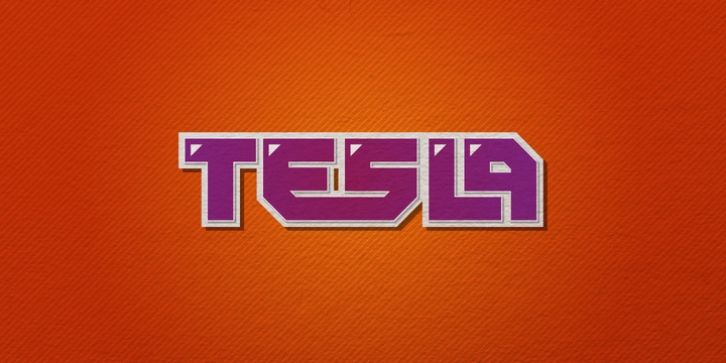 Tesla font preview