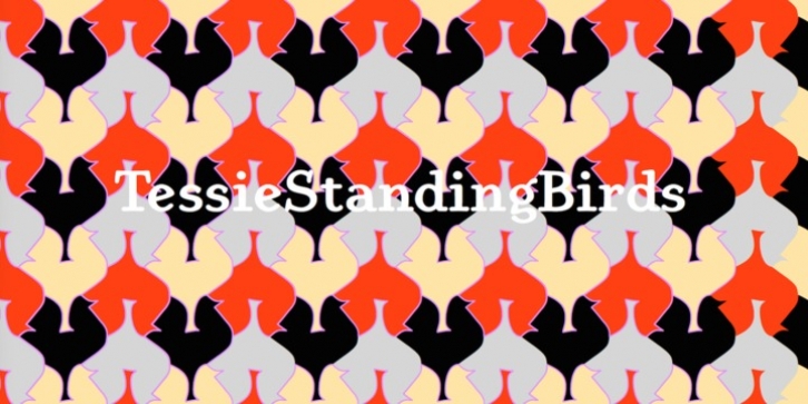 TessieStandingBirds font preview