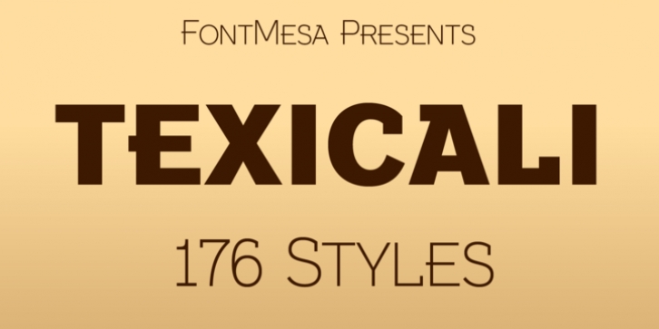 Texicali font preview