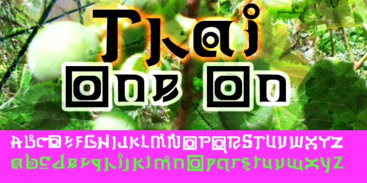 Thai One On font preview