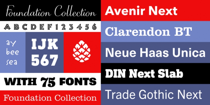 The Foundation Collection font preview