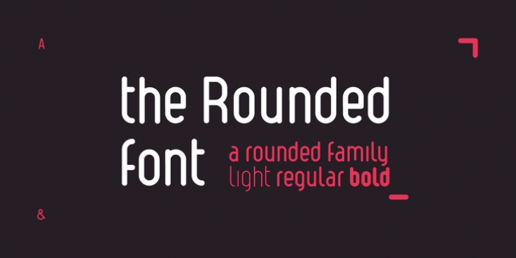 The Rounded Font font preview