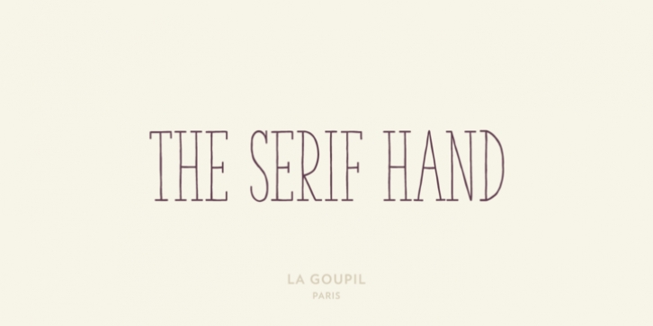 The Serif Hand font preview