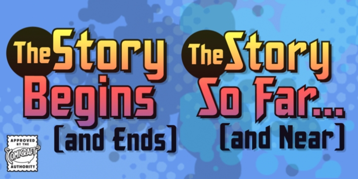 The Story Begins  Ends font preview