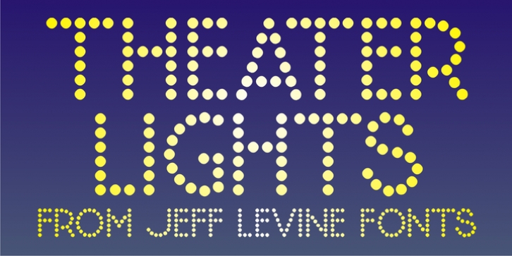 Theater Lights JNL font preview