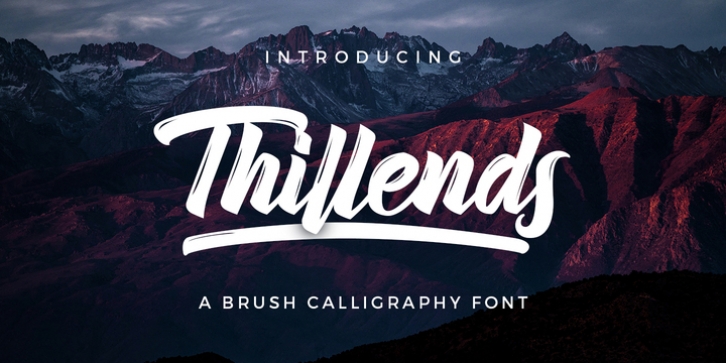 Thillends font preview