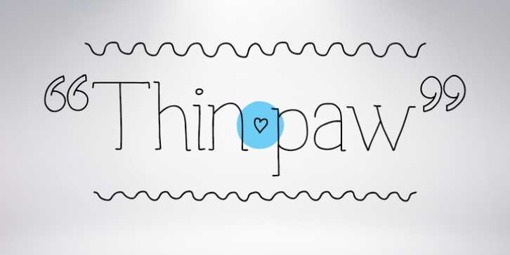 Thinpaw font preview
