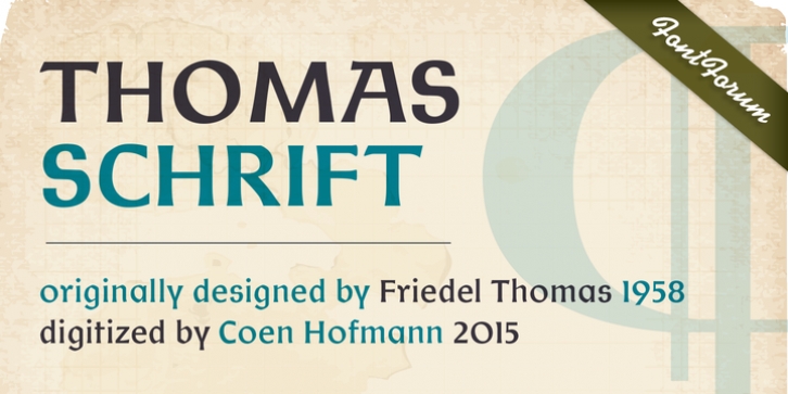 Thomas Schrift font preview