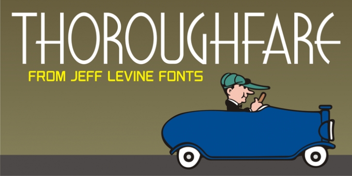 Thoroughfare JNL font preview