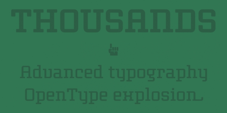 Thousands font preview