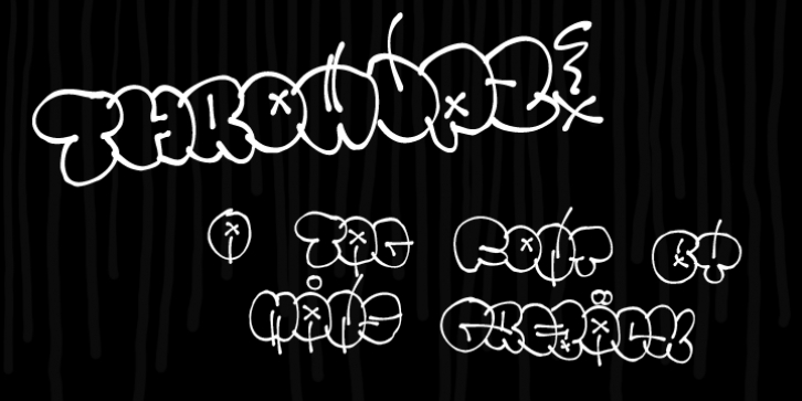 Throwupz font preview
