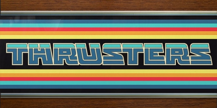 Thrusters font preview