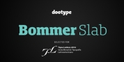 Bommer Slab font download