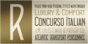 Concurso Italian BTN font download