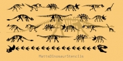 MattsDinosaurStencils font download