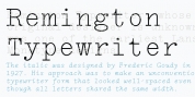 LTC Remington Typewriter font download