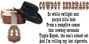 Cowboy Serenade font download