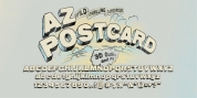 AZ Postcard 3D font download