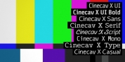 Cinecav X font download