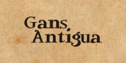 Gans Antigua font download