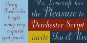 Dorchester Script font download