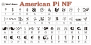 American Pi NF font download