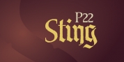 P22 Sting font download