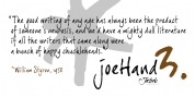 joeHand 3 font download