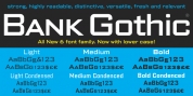 Bank Gothic font download