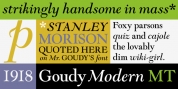 Goudy Modern MT font download