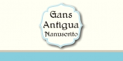 Gans Antigua Manuscrito font download