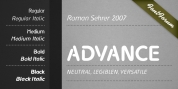 Advance font download