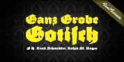 Ganz Grobe Gotisch font download