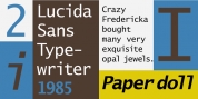 Lucida Sans Typewriter font download