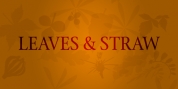 Leaves & Straw font download
