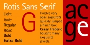 Rotis SansSerif font download