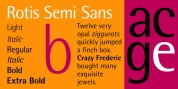 Rotis SemiSans font download