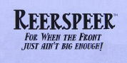 Reerspeer font download