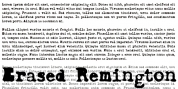 Erased Remington font download
