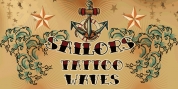 SailorsTattoo Waves font download