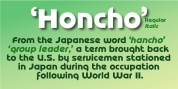 Honcho font download