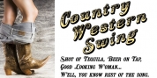 Country Western Swing font download