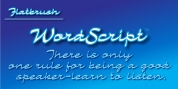 Wordscript font download