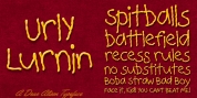 Urly Lurnin font download