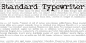 Standard Typewriter font download