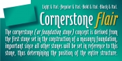 Cornerstone Flair font download