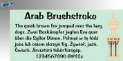 Arab Brushstroke font download