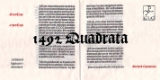 1492 Quadrata font download